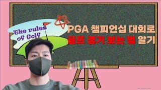 골프 경기 보는 법(feat. PGA챔피언십)