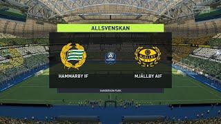 FIFA 22 | Hammarby IF vs Mjällby AIF - Allsvenskan | Gameplay