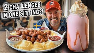 Attempting Håstensgrillen's 2.5kg Swedish Meatballs Challenge AND 2.5L Milkshake Challenge!!