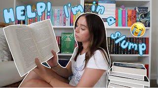 trying to get out of a reading slump  [ reading vlog! ] 