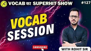 VOCAB SESSION | Learn English with Rohit Sir | LIVE | @08:00 PM