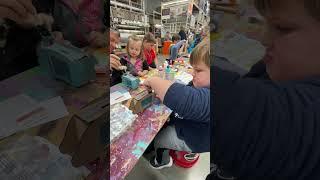 We took the grands to Home Depot to build a piggy bank this morning. Their crafts program is great!