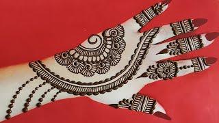 Simple mehndi design|| new simple mehndi design|| easy festival special mehndi design||