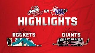 Kelowna Rockets at Vancouver Giants 01/11 | WHL Highlights 2024-25