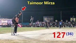 Need 127 Runs From 36 Balls | Tamour Mirza Batting|Taimoor Mirza Six| Best Match In Cricket History