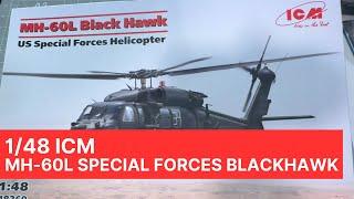 ICM 1/48 MH-60L Special Forces Black Hawk 48360 : A look inside the box
