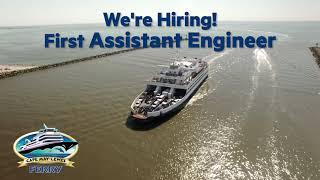 We're Looking for a First Assistant Engineer in our Marine Engineering Department