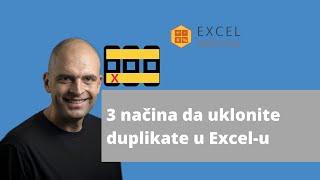 3 načina da uklonite duplikate u Excel u