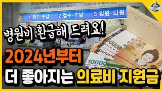 2024년 의료비 지원금! 병원비 환급받으세요~ (중위소득 200%까지)