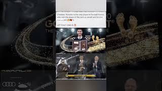 Cristiano Ronaldo is only player in football history to get century and golden foot award #football