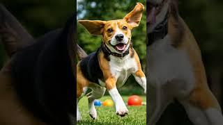 Beagle Dog️Curious and merry, with a keen nose and love for adventure