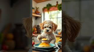 Toy Poodle's Delightful Pancake Adventure
