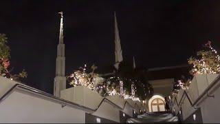 Manila Philippines Temple Lights Up Quezon City