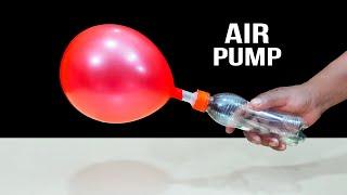 How to make an air pump to inflate balloons | DIY Bottle Air Pump | Bottle Life Hacks