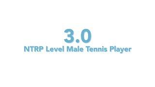 USTA National Tennis Rating Program: 3.0 NTRP level - Male tennis player