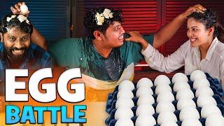 Egg Battle With KUDIMAHAAN Team Vijay Sivan & Chandini - Irfan’s View