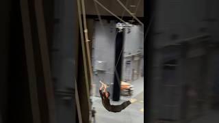 Powerful performance of the trick by Stas Bogdanov #flyingtrapeze #phonk #circus #trampoline