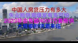 中国人房贷压力有多大，失业断供潮爆发有多可怕！2023年会有超4000万套断供，大规模断供潮来临 #断供 #法拍房 #失业