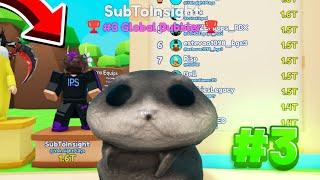 Reaching Top 3 Worldwide in Bubble Gum Simulator Infinity...