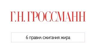 6 правил сжигания жира без спорта, препаратов и голода.[Галина Гроссманн]