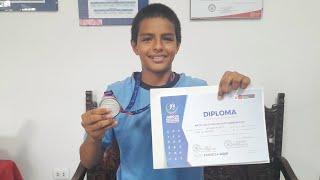 Mateo Reategui, medalla de plata en Judo categoría B - 44 juegos deportivos escolares etapa nacional