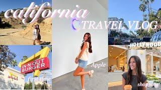 CALIFORNIA TRAVEL VLOG *flying to LA for an apple experience* hollywood sign, shopping, + more!