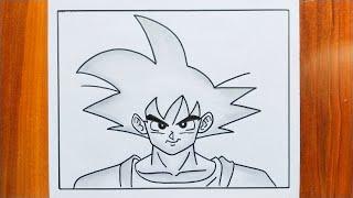 How To Draw Goku Step By Step / Goku Drawing / Easy Goku Drawing / Easy Drawing For Beginners