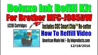 Ink Refill Kit For Brother MFC J985DW Printer, LC20E Cartridges