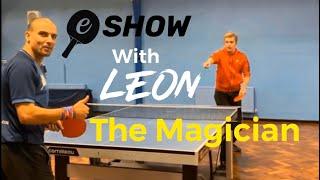 Table Tennis Forehand Smash Card Trick - eBaTT Show #5 with Leon the Magician