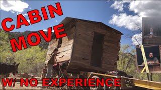 Learning How-To Move a Vintage Logging Camp Cabin w/ no heavy equipment