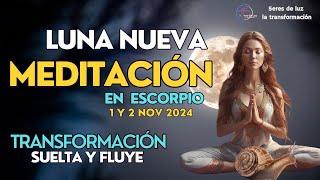 ‍️Meditación LUNA NUEVA NOVIEMBRE 2024 LUNA NUEVA EN ESCORPIO 1, 2 NOVIEMBRE 2024 🪬Seres de luz