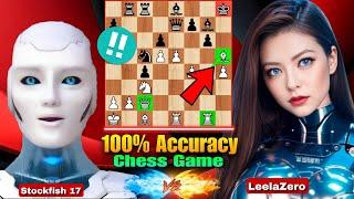 Stockfish 17 PLAYED 100% Accurate MARVELOUS Chess Game With The New LeelaZero | Chess Strategy | AI