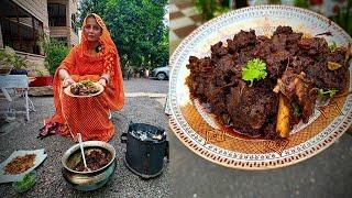 भाबी सा के हाथ का RAJPUTANA MUTTON BHUNJMA कुछ ख़ास लोगों के लिए ही बनता है  Jodhpur Food Tour￼