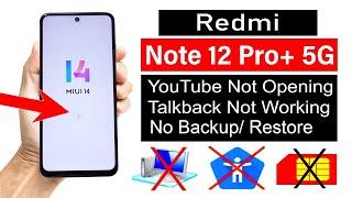 Redmi Note 12 Pro+ 5G Frp Bypass Miui 14  ANDROID 14  New Method Without PC 2024