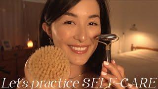 ASMR for Sleep | Helping you practice self-care (Face Massage, Dry Brushing, Scalp Massage)