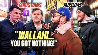 NYC HOT DEBATE‼️Muslims CHECKMATES Group of Christians ft. @SonnyFazio [MUST WATCH!]