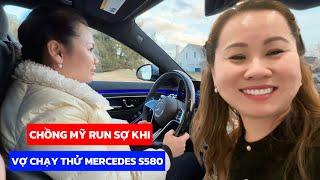 Lần Đầu Vợ Việt Chạy Thử Mercedes S580, Cả Nhà Đi Ăn Mừng Xe Mới Của Chồng Mỹ | Đến Mỹ Cùng Mai