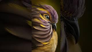 realistic portrait photograph of a bird's eye #birds #lovebirds #realistic