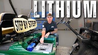 LITHIUM Upgrade For Your GOLF CART....STEP By STEP Install