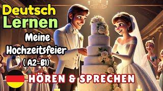 Meine Hochzeitsfeier A2-B1 | Deutsch Lernen | Hören & Sprechen | Geschichte & Wortschatz