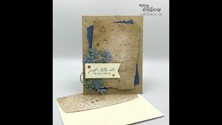 Stampin Up//Notes of Nature Bundle//Nature's Sweetness DSP//Jan-Apr 2024 Mini Catalog//Vintage-look