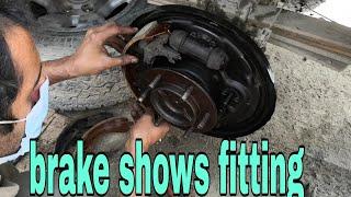 how to toyota hilux brake shows fitting ; brake shows fitting