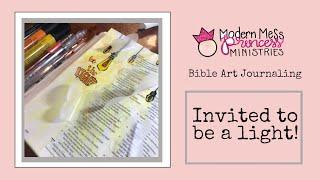 Bible Art Journaling | Using waxed paper | Be a light