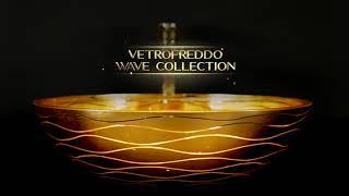 MaestroBath VetroFreddo Wave Vessel Sink - Gold Bathroom Sink