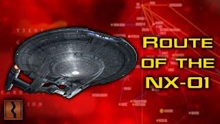 Mapping the NX-01's Route in Star Trek: Enterprise