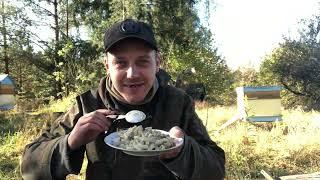 КУХНЯ ОТШЕЛЬНИКА!!!! Грибные макароны на костре.