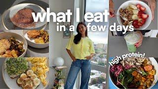 WHAT I EAT IN A FEW DAYS | finding balance between work & self care in NYC