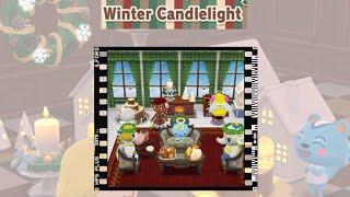 Winter Candlelight Cabin Tour  Animal Crossing Pocket Camp