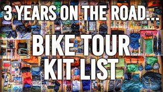 Bicycle touring kit list - Tried and tested gear after 3 years on the road cycling around the world