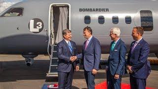 L3 Technologies and Bombardier Mark Debut of L3 Q400 Multi-Mission Aircraft at Farnborough 2018